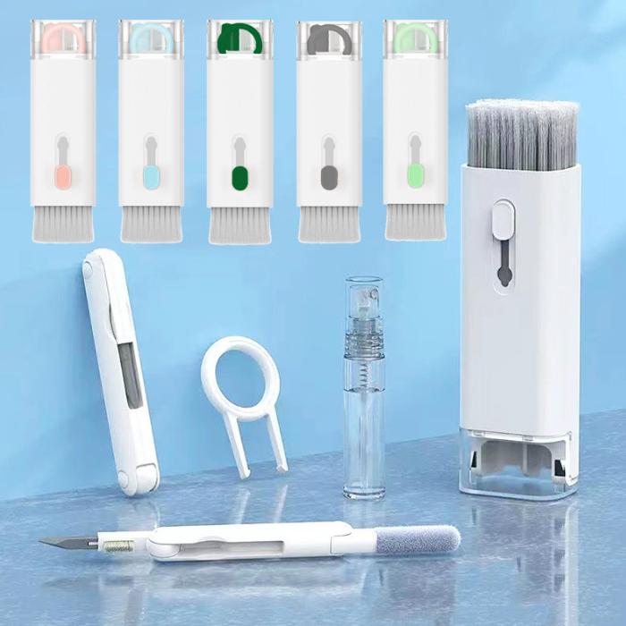 BISA COD 6349 7 in 1 Multifunction Pen Cleaner / Sikat Folding with Key Puller Pembersih Cleaning 1