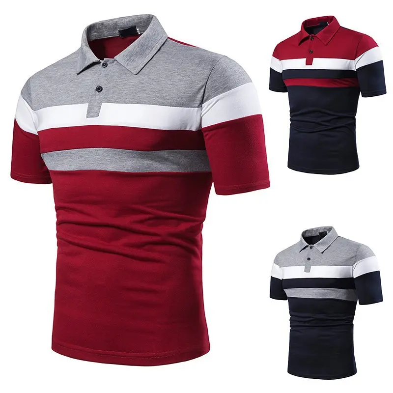 New Men's Summer Sports Polo New Short Sleeve Fashion Casual Turn-down Collar Men's Top