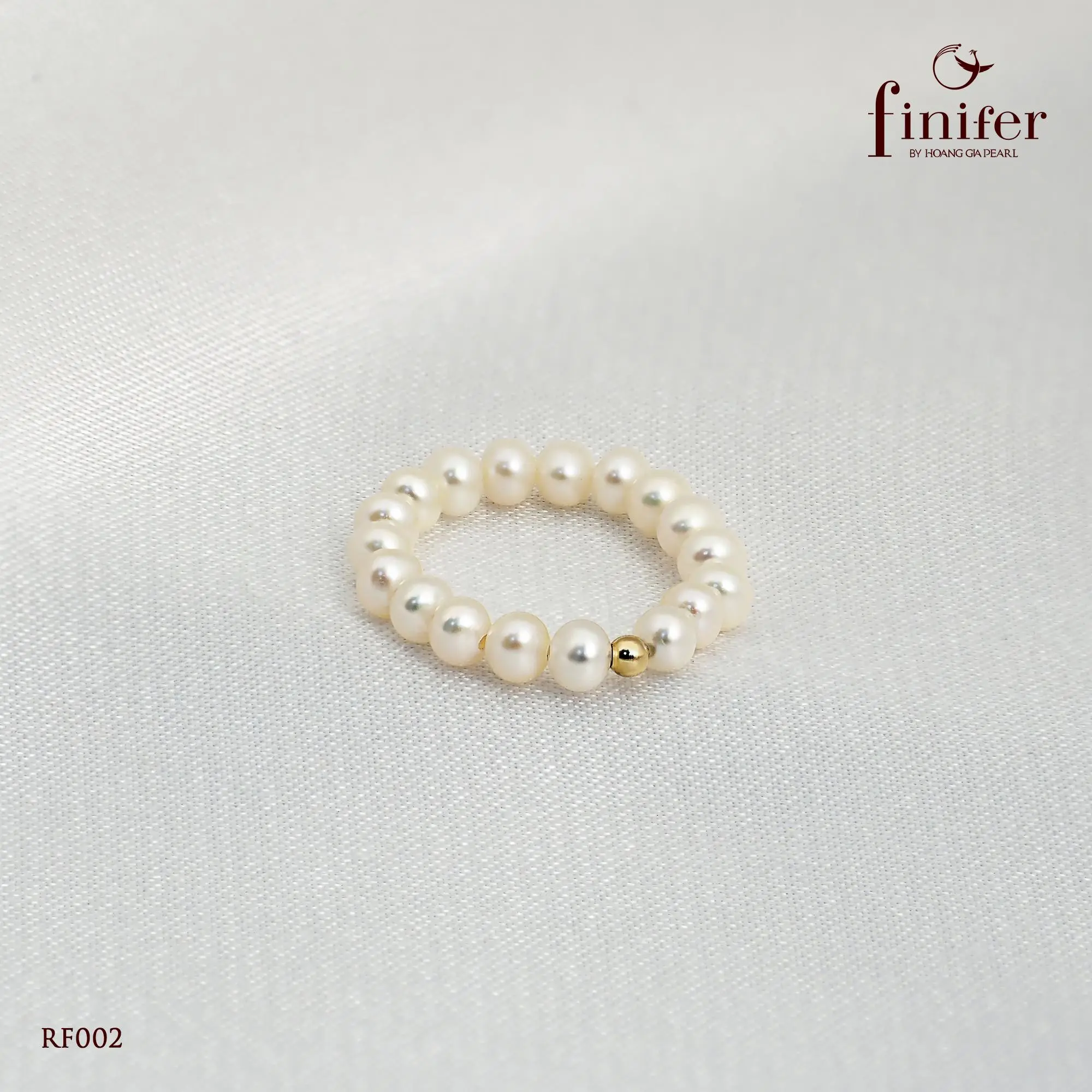 Nhẫn ngọc trai RF002 freesize - Finifer by Hoang Gia Pearl