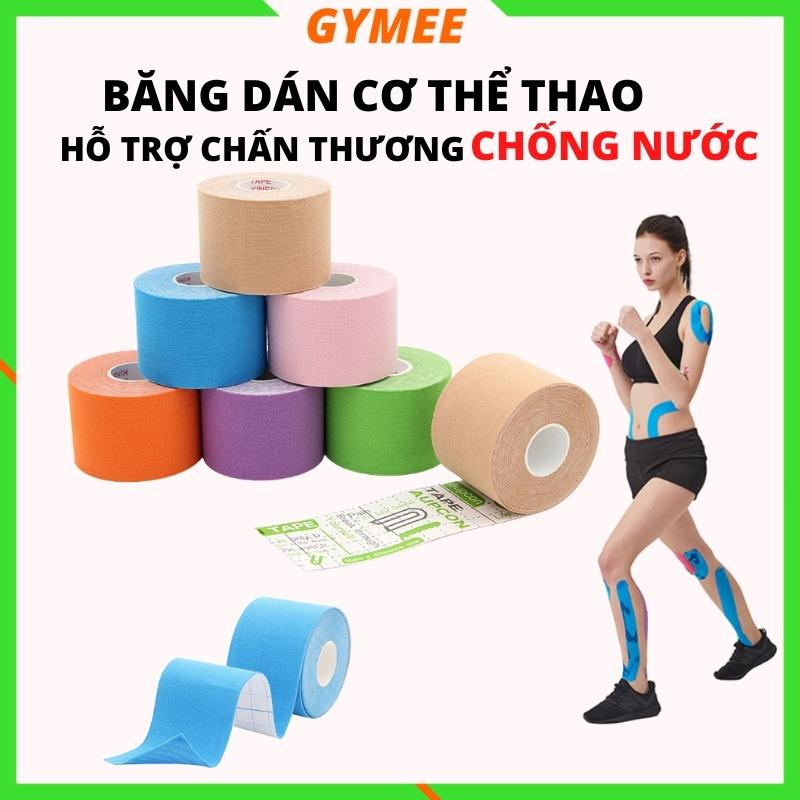 Combo 5 Cuộn Băng Dán Cơ KlNESlOLOGY Chống Căng Cơ Cổ Chân Đầu Gối Băng Keo Chống Nước Hỗ Trợ Cơ Khớp
