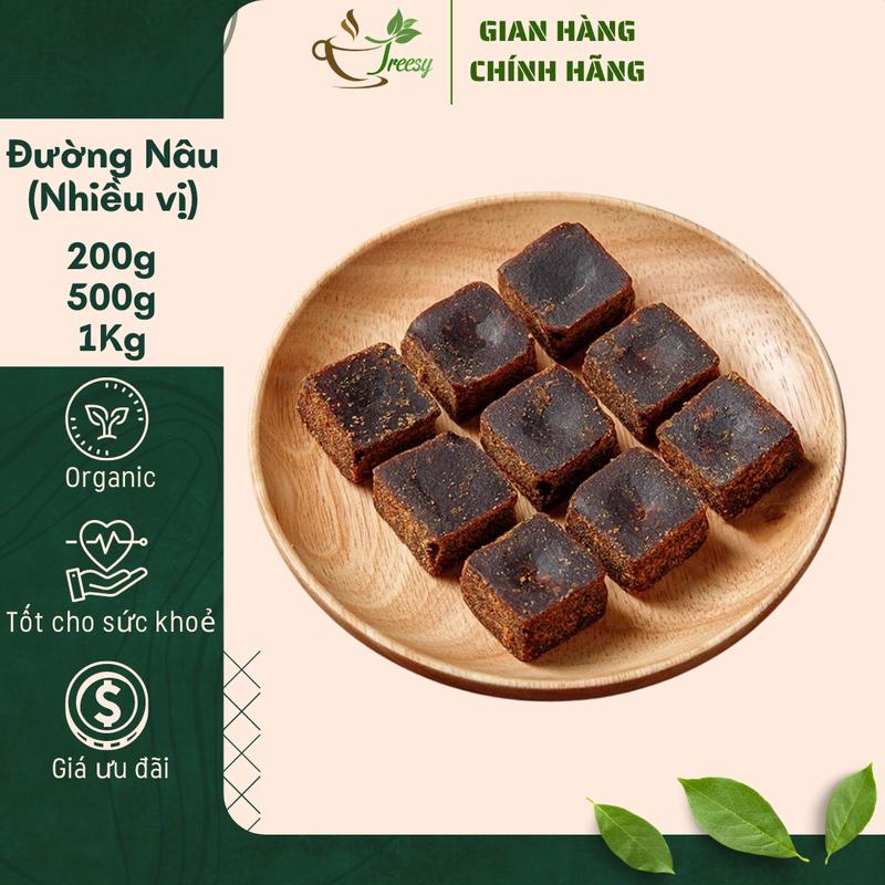 1Kg Đường Nâu Nguyên Chất (Kèm Nhiều Vị) - Trà thảo mộc Treesy - Trà hoa quả