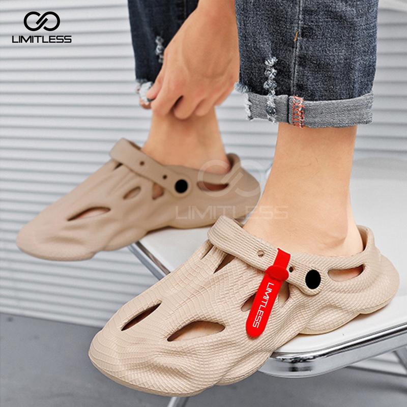 Limitless - Sandal Pria DRAGON Slide Eva Sendal Cowok Slop Premium Slip On Keren Terbaru Selop Pria Kekinian Jepit ( Kasual ) sandal  slip  karet 6