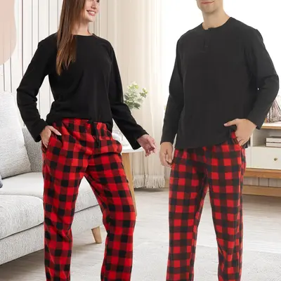 Couples Pajamas Boyfriend And Girlfriend Christmas Pyjama