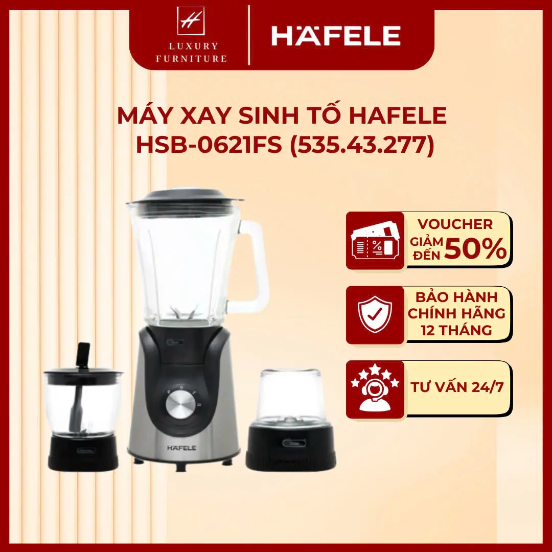 Máy xay sinh tố HAFELE HSB-0621FS (535.43.277) - 3 cối