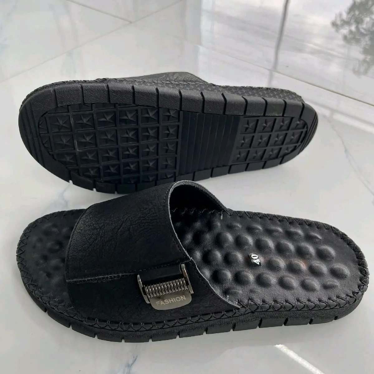 Dép Lê Nam Cao Cấp , Quai bản Ngang , Khâu Chỉ Slipper Dép (1)