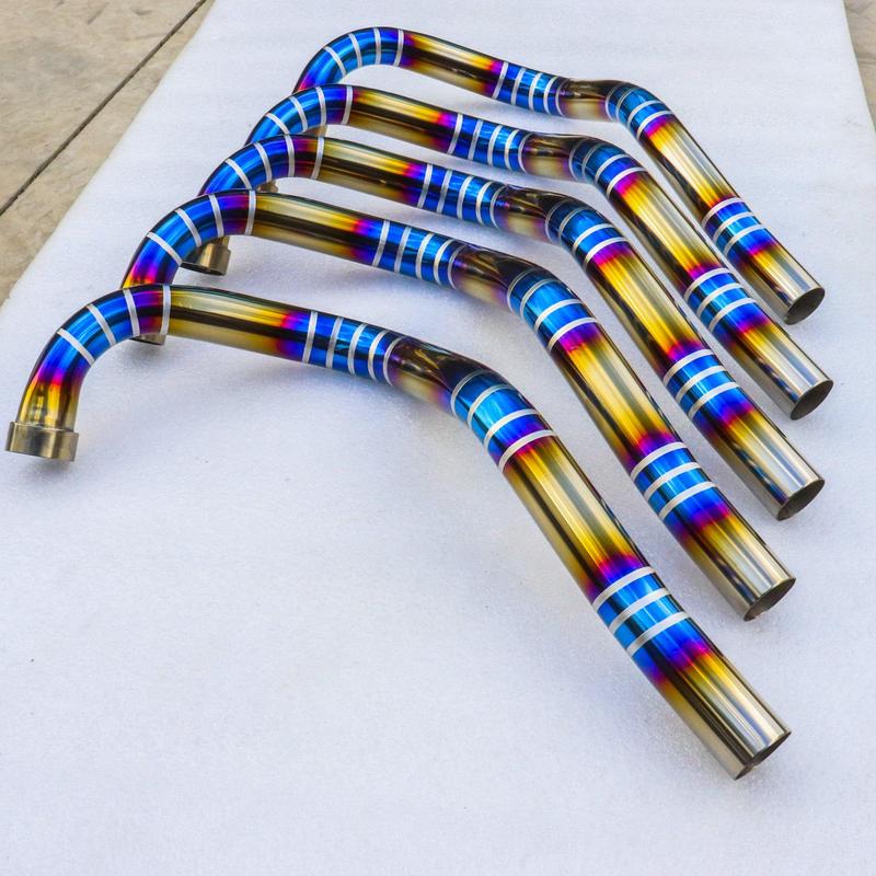 Cổ pô Titan gắn pô zin thay thế cổ pô cũ bị gỉ sét cho tất cả các dòng xe kèm khâu nối CNC