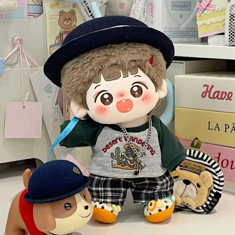 đồ mặc cho doll 20cm,quần áo cho baby three thỏ thị trấn, blind box quần áo cho v3, Quần Áo Đồ Chơi Nhồi Bông Bộ Quần Áo, Onesuit, 20cm, Quần Áo Búp Bê Bông, Váy Nhồi Bông, Trang Phục Mùa Đông, Váy Búp Bê Đầu Đáng Yêu, Bộ Hóa Trang, 4