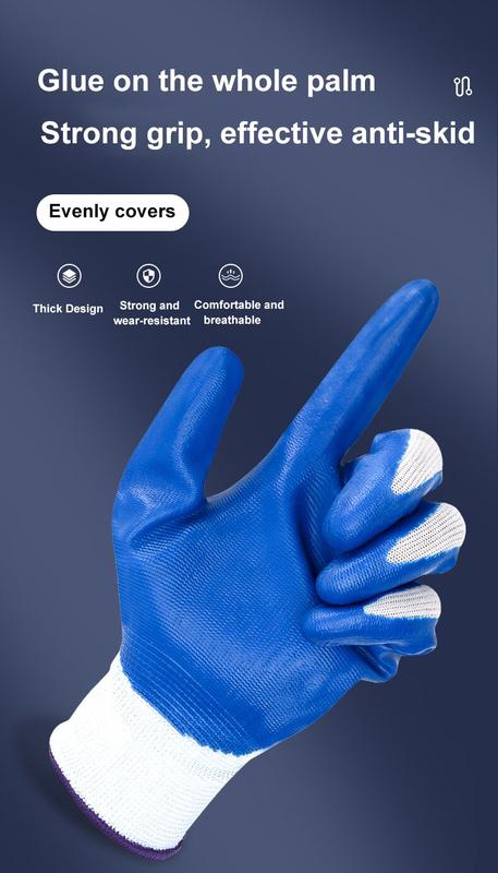 Product Introduction of 3 Pairs Durable Waterproof Thorn Resistant Anti Skid Gloves Outdoor Gardening Protective Gloves Working Safety Gloves 10