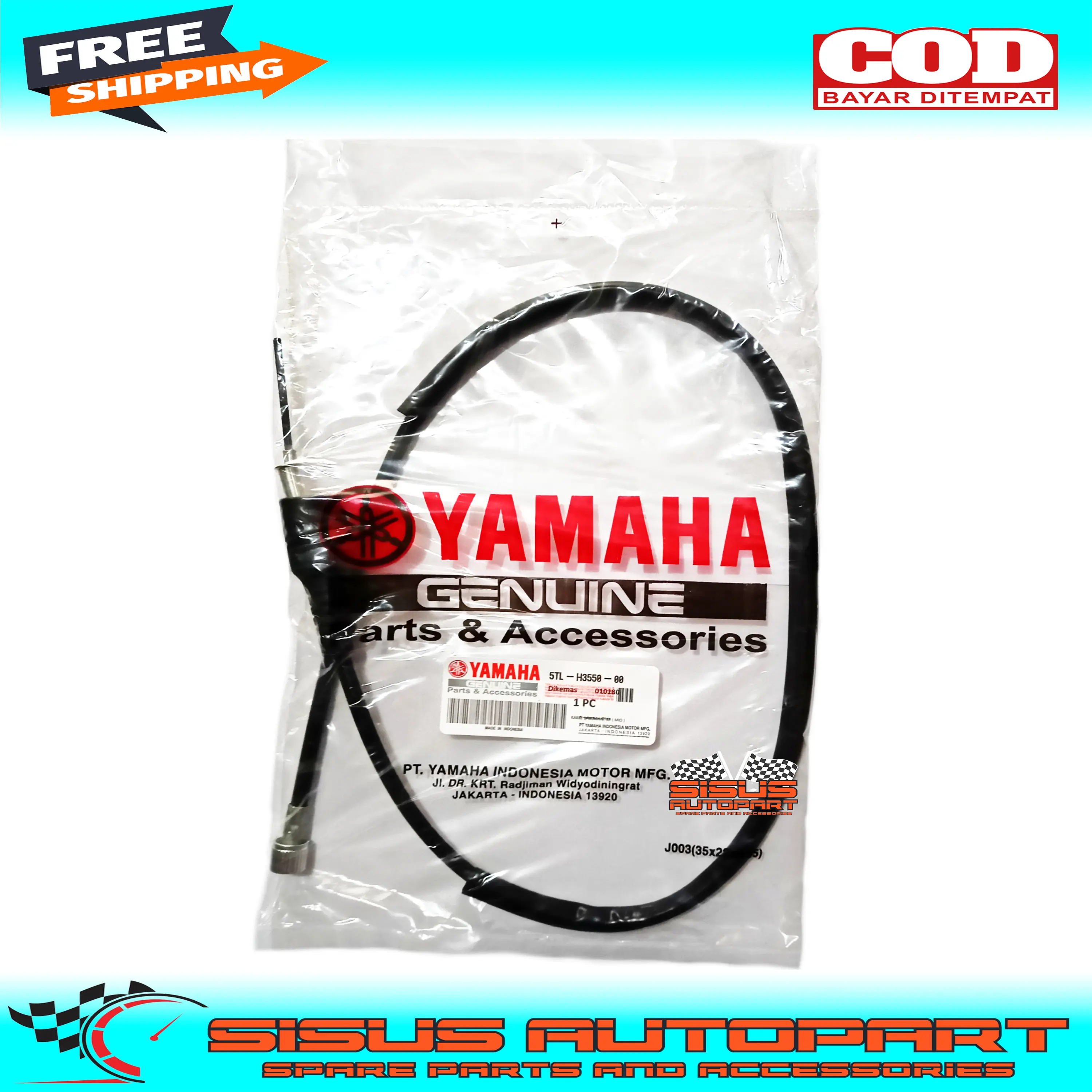 KABEL SPEEDOMETER MIO SPORTY MIO SOUL MIO SMILE VEGA JUPITER MIO J / KABEL SPIDO METER MIO / CABLE SPEEDOMETER / TALI KILOMETER MIO 5TL