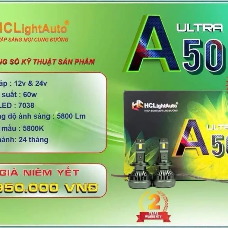 Bóng Led A50 Ultra HCLight auto - Bóng đèn LED nâng tầm trải nghiệm lái xe