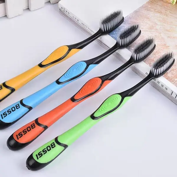 Hộp 30 cây bàn chải Bossi Hàn Quốc than tre chà sạch mảng bám răng, làm sạch răng sâu