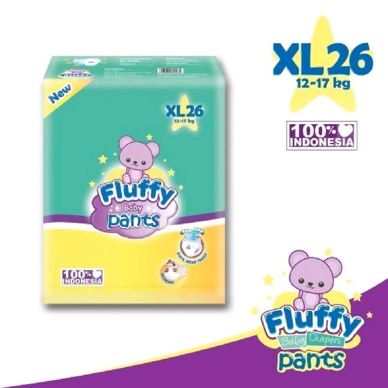 (2BALL) FLUFFY BABY PANTS S40 M32 L28 XL26 Bayi Balita Diapers 4
