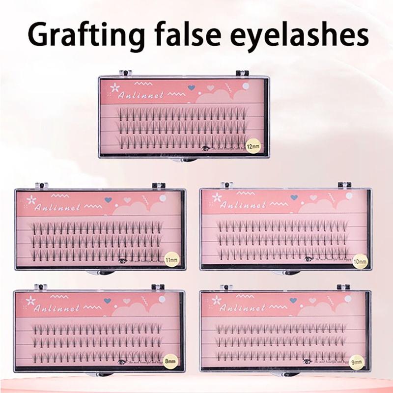 Product Introduction of Natural Single Tuft Grafting False Eyelashes 8~14mm 10D Sandwich Eyelash Black Individual Eyelashes Makeup Tool Women Beauty 11