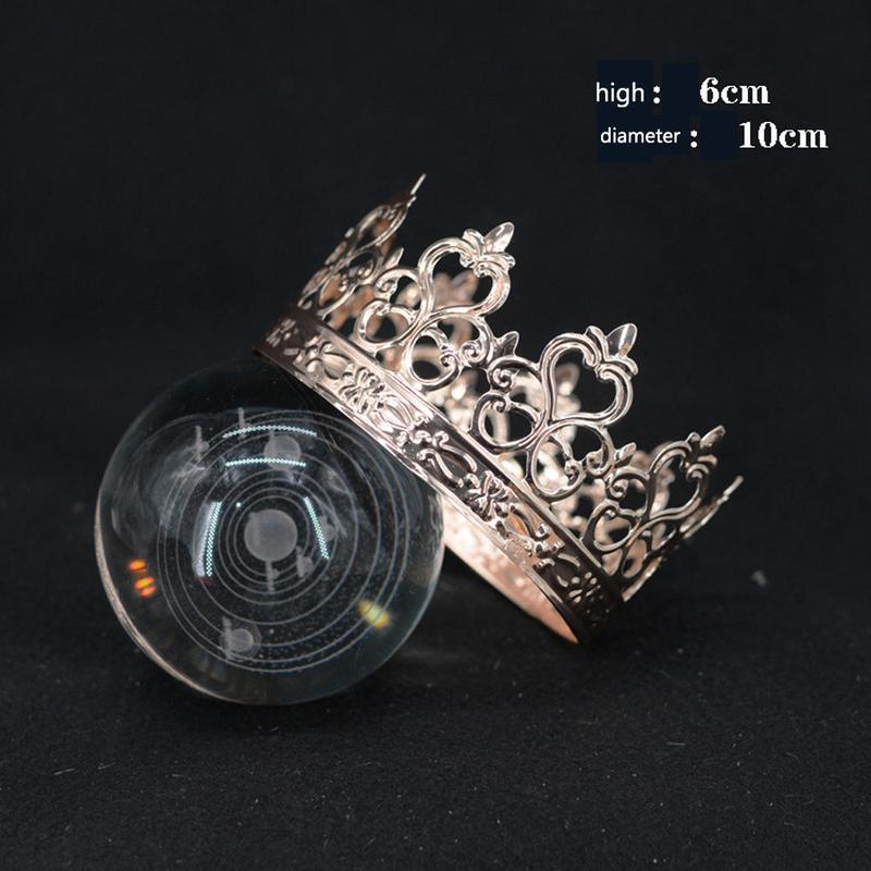 Product Introduction of Iron Crown cake topper Exquisite Elegant //Rose  French-inspired party decorations Handcrafted 10*6cm Openwork crown ornament for Wedding receptions 1