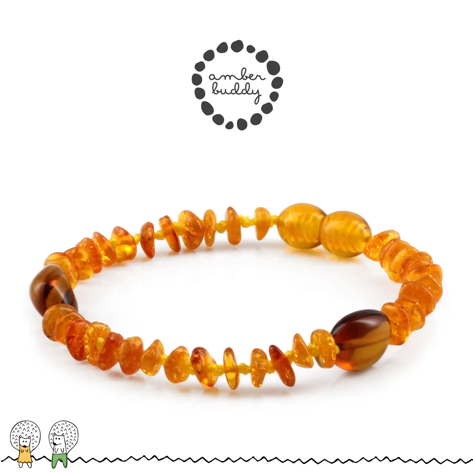 Amber Buddy | BLE234 Gelang Amber Dewasa 18 cm Kuncian Putar. Edisi Terbatas
