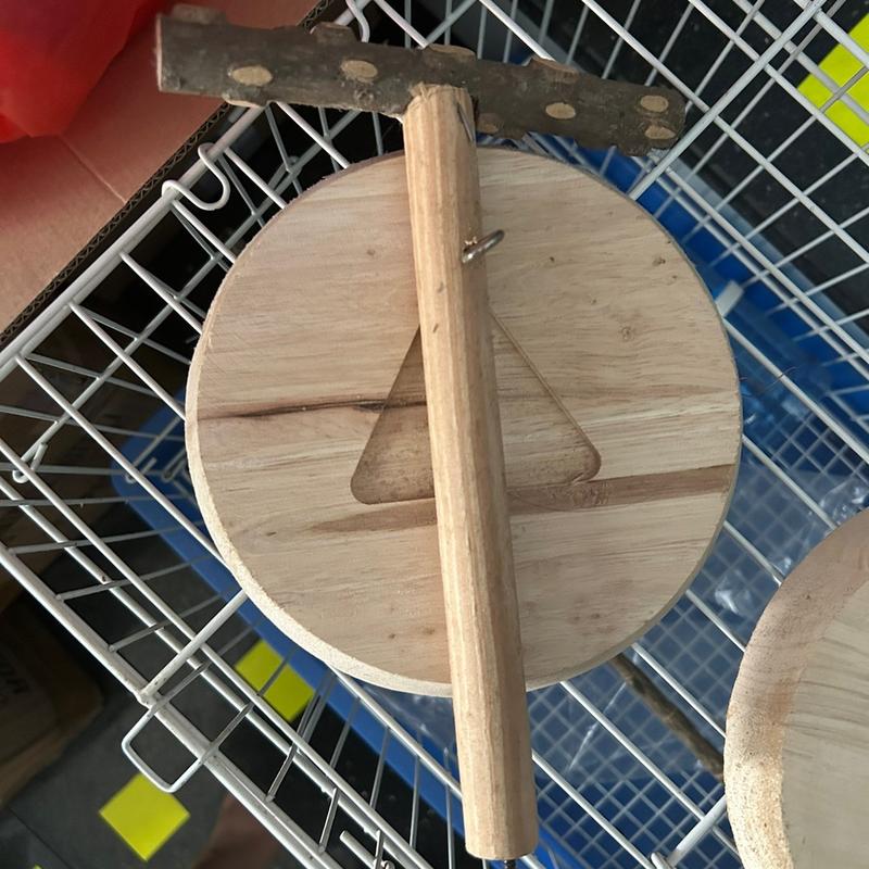 Cầu gỗ đứng cao 20cm cho vẹt 2