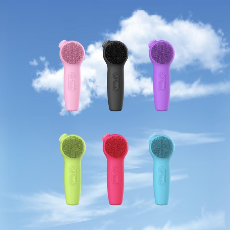 Rechargeable Silicone Facial Cleansing Brush, Multi-purpose IPX7 Waterproof Facial Brush, Facial Skin Care Tool for Women 3