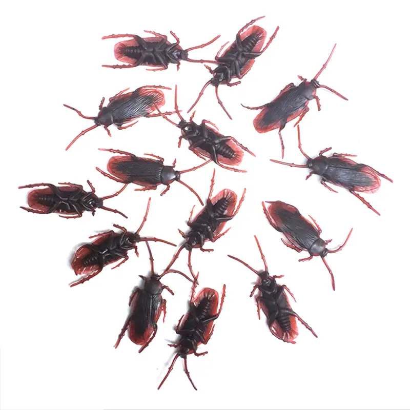 20pcs Lifelike Model Simulation Fake Cockroach Roach Bug Toy Funny Trick Joke