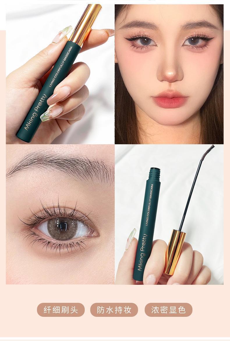 Product Introduction of Mascara Màu, Dành Cho Phụ Nữ, Uốn Cong Dài, Cực Dài, Chống Nhòe, Bền, Không Thấm Nước Và Chống Mồ Hôi, Đầu Cọ Mịn 2