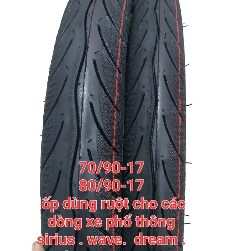 Lốp dùng ruột 70 và 80 mâm 17 gai kim cương gắn các dòng xe wave . sirius . jupiter . satria . sonic exciter . winner Phụ Kiện Phụ Tùng lốp xe máy lốp michelin 60 70 vỏ maxxis 50 60 cheetah 50 60 cheetah 60 70 cặp quick