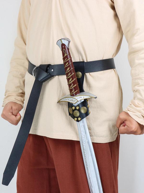 Men's Medieval Knight Belt & Scabbard, PU Leather Belt & Scabbard, Renaissance Viking Fair LARP Costume Accessories, Role Play Props 4