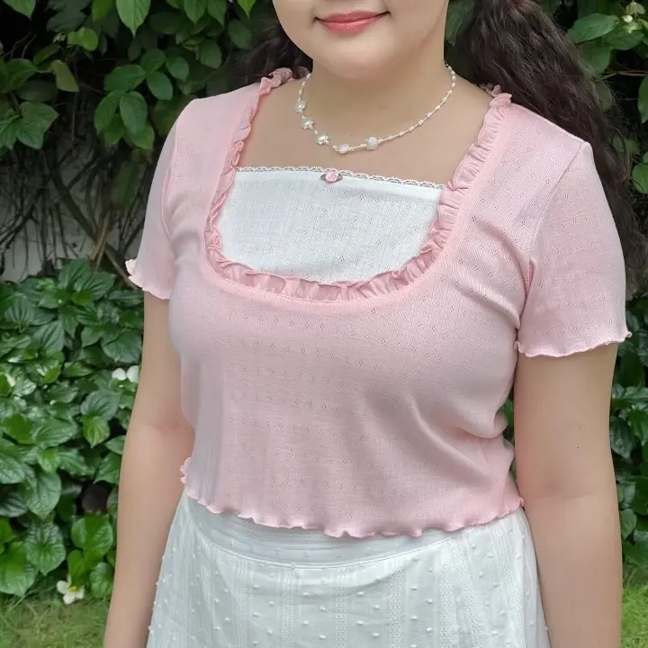 Áo thun gân Lọ Lem (co giãn)