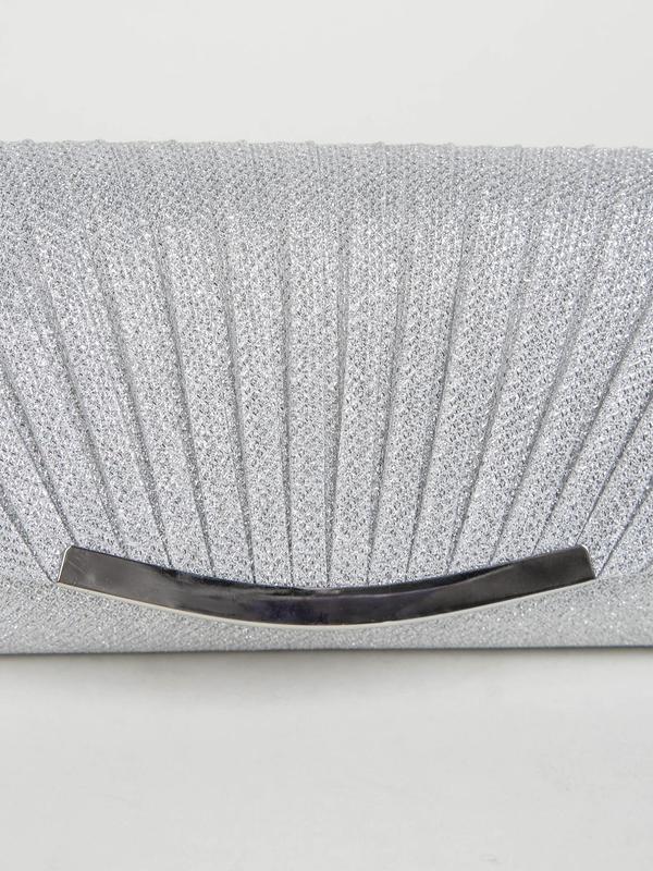 Women's Elegant Evening Bag, Exquisite Clutch with Detachable Chain Strap, Trendy Bag for Wedding & Party 4