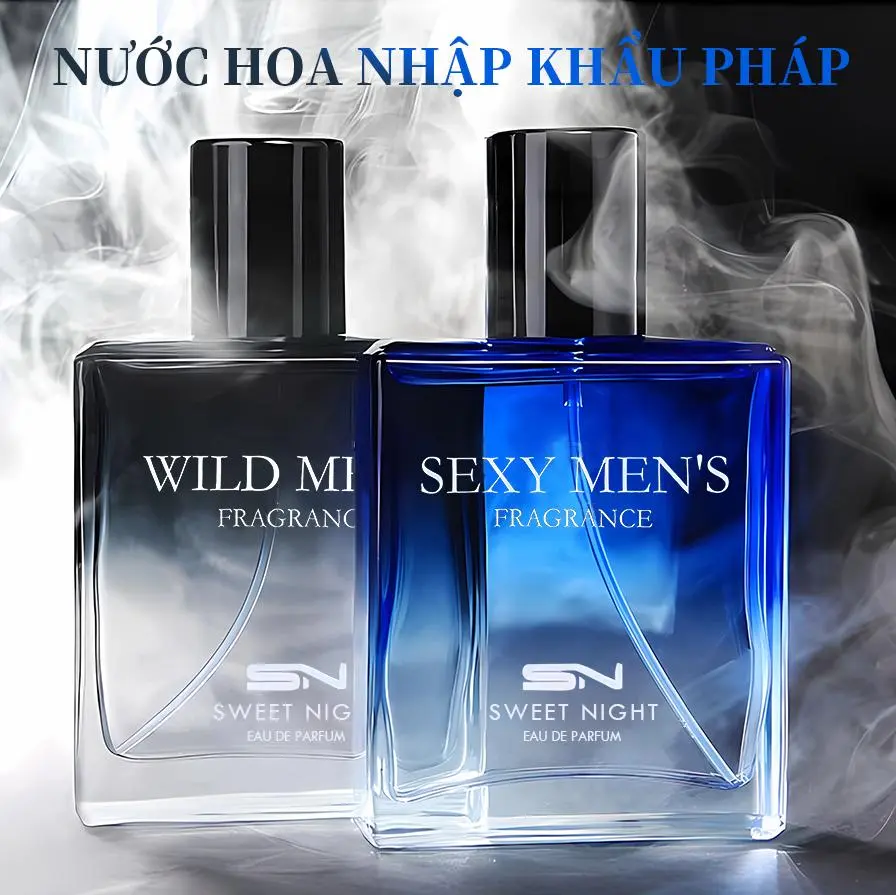 Nước hoa nam cuốn hút 50ml, nhẹ nhàng lôi cuốn, Mùi hương thơm lâu, mùi hương mùi cơ thể tự nhiên