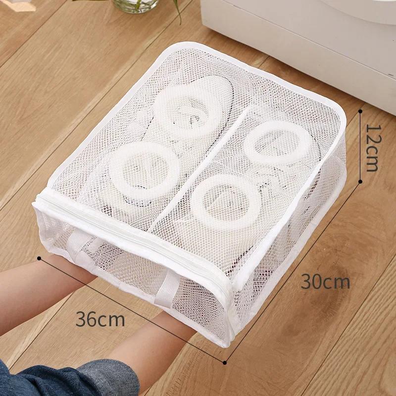 Product Introduction of 1pc Durable shoe washing bag, large sports shoe washing bag, shoe washing machine bag, mesh laundry bag, shoe tennis shoe bag Accessory 12