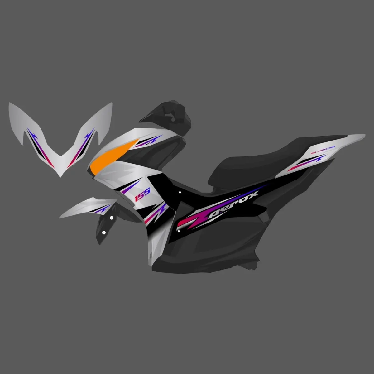 New striping aerox new 155