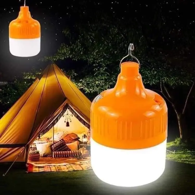 Product Introduction of Bóng đèn tích điện 60W TẶNG KÈM DÂY SẠC  không dây có móc treo bóng đèn tích điện đuôi cam bóng tích điện 6