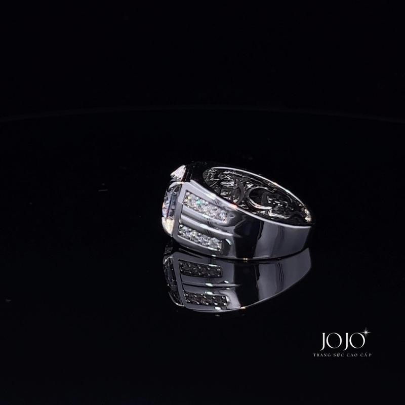 N1005 Nhẫn nam có lót lòng đính đá CZ cao cấp-JOJO 2