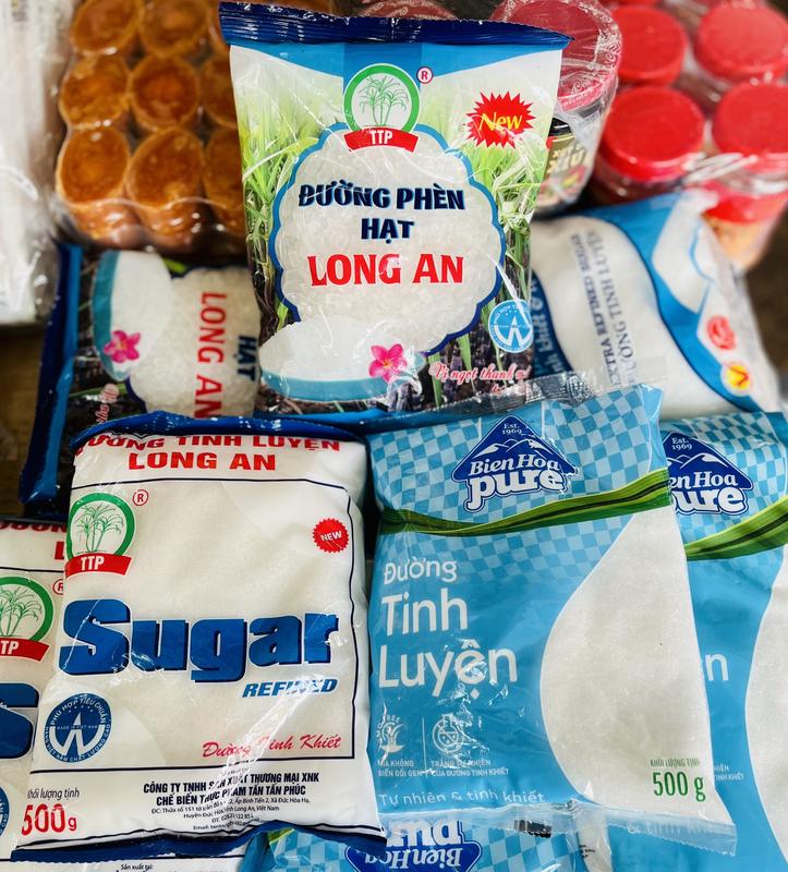(GÓI 500G) Đường tinh luyện (đường cát trắng)/Đường phèn hạt Long An/Biên Hòa 0