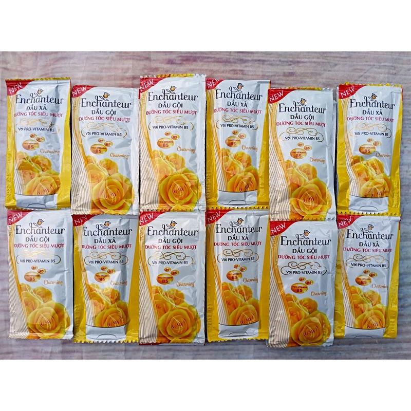 Set 50 gói dầu gội + dầu xả hương nước hoa Enchanteur