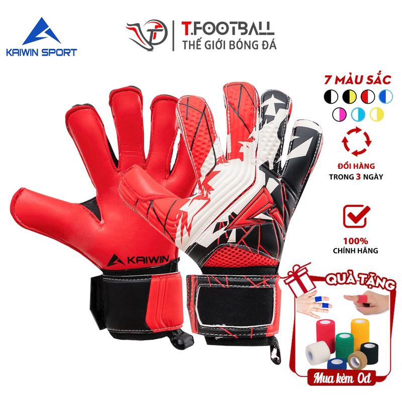 Găng Tay Thủ Môn KAIWIN Platinum Nguyên Mạnh Không Xương Damboo 3D Đấm Bóng Tốt
