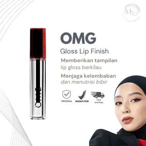 BEST SELLER! OMG OH MY GLAM Gloss Lip Finish 2.7g - Lip Gloss - Transform Your Lip Cream From MATTE to GLOSS for THE VINYL LIP LOOK