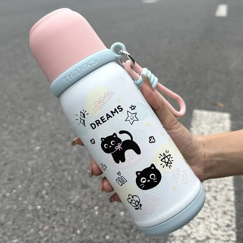 Cốc giữ nhiệt đầu inox 316 mới có ngoại hình cao cấp, cốc có tay cầm di động, cốc uống nước đôi ngoài trời 7
