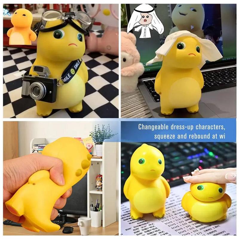 Product Introduction of Stress Relief Dinosaur Toy Elastic Squeeze Decompression Toy Decompression Toys Children'S Tricky Toys 24