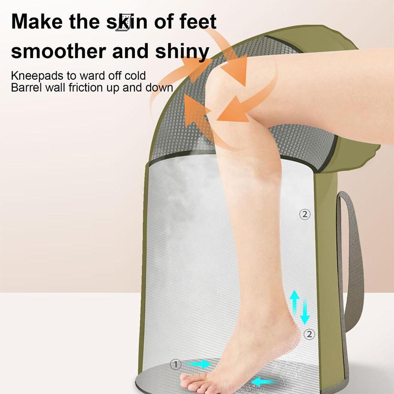 Foot Bath Bucket, Warm To The Knees and Legs, Foldable Foot Bath Bucket, Portable Travel Foot Massage Bucket with Handle 6