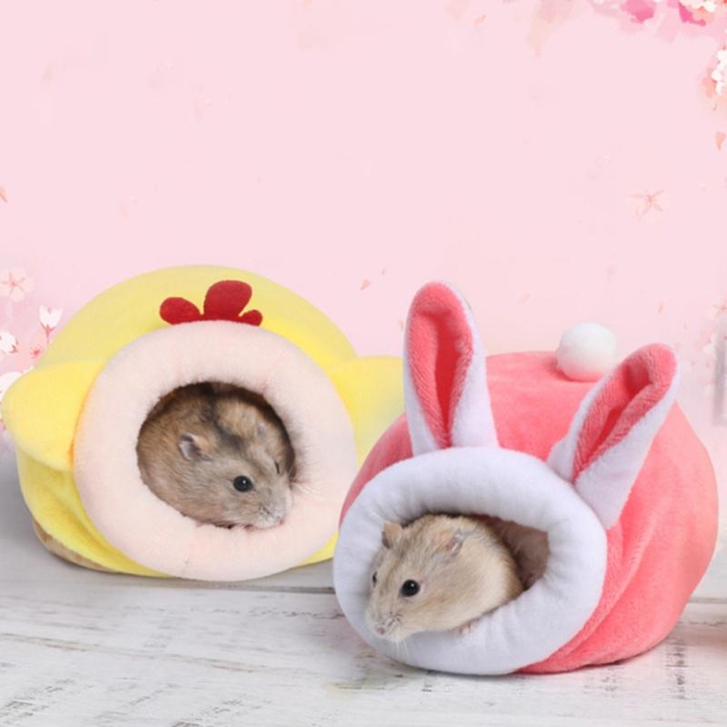 Product Introduction of Hamster Nest Winter Warmth Cotton Nest Winter Supplies with Velvet Removable and Washable Hamster Warmth Thickened Anti Bite Winter Cotton Nest 17