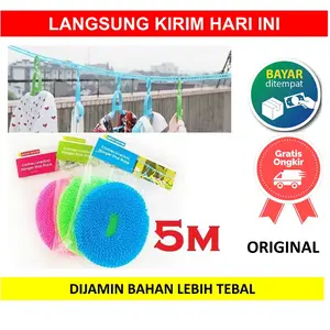 Tali Jemuran Baju Gantungan Jemur 5 Meter 5m 5meter m Clothes Line Laundry Tambang Kuat