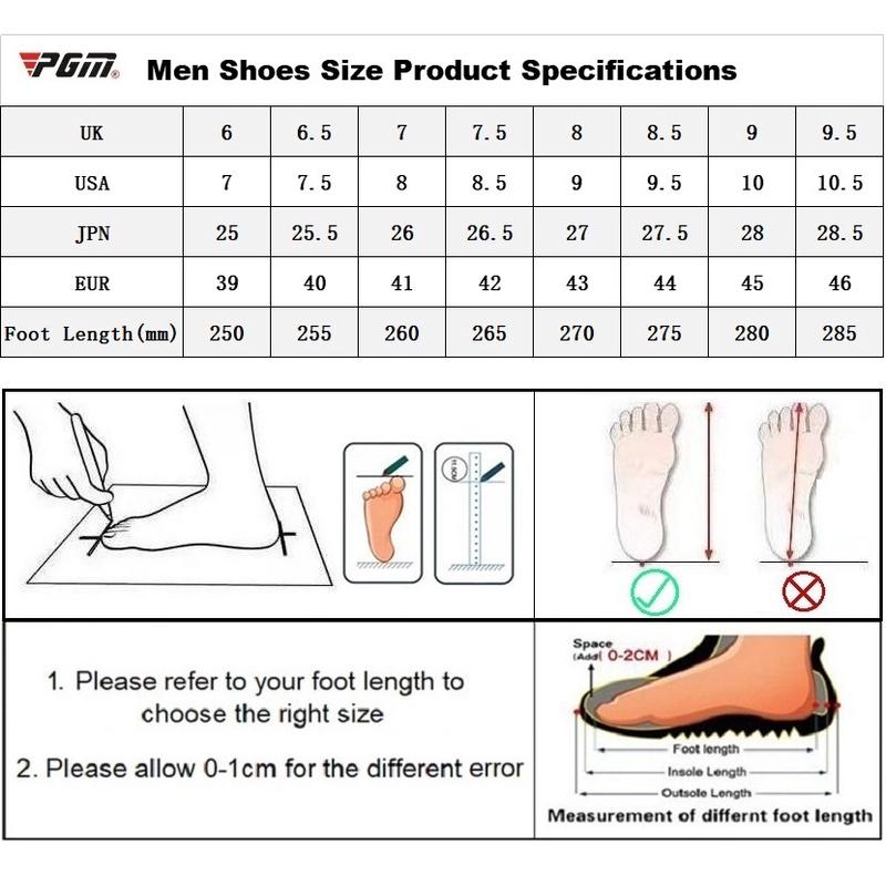 Product Introduction of [PGM] Golf Shoes Rotation Shoelace Sneakers New Design 4 Color Good Quality Waterproof Men Sport Shoe With Anti-Skid Sole XZ096 33