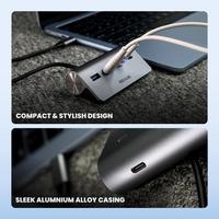 Gambar Rexus RXT-401 Hub USB C 4 in 1 Docking Station dengan 2 Port USB-C & 2 Port USB 3.0 Super Speed 5Gbps Casing Aluminium Alloy Premium - Converter REXUS Type C 4IN1 RXT 401 dari GGSTORESBY Kota Surabaya 2 Tokopedia