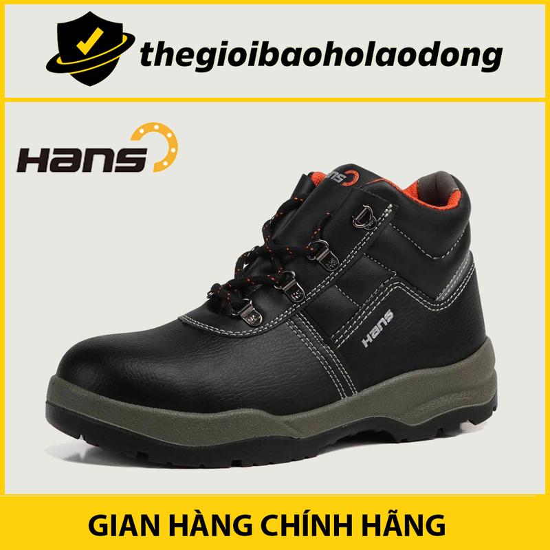  Giày Bảo Hộ Lao Động Hans HS55 Mũi Chống Va Đập Mạnh Đế Chống Vật Nhọn Đâm Xuyên Đế Chống Dầu Và Nhiên Liệu Chống Trơn Trượt Giày Cao Cổ Thời Trang 