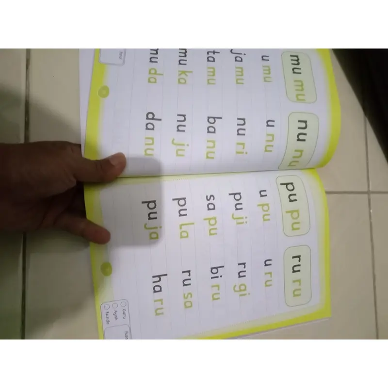 BUKU ANAK TK PAUD BELAJAR MEMBACA, 60 JAM PINTAR BACA TANPA DI EJA 3