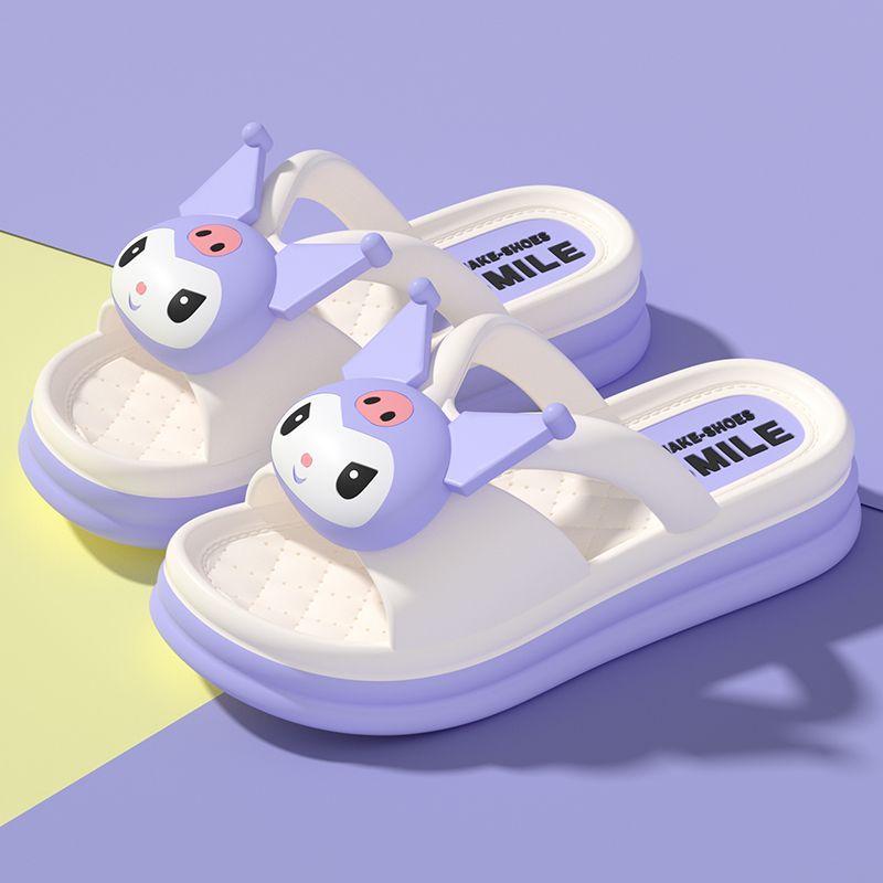 Dép Lê Thời Trang Mùa Hè Cho Nữ, Đế Mềm, Chống Trượt, Chống Mùi, Thiết Kế Hoạt Hình Dễ Thương, Thích Hợp Cho Trẻ Em Có Giày Cao Gót, Làm Bằng Chất Liệu An Toàn EVA