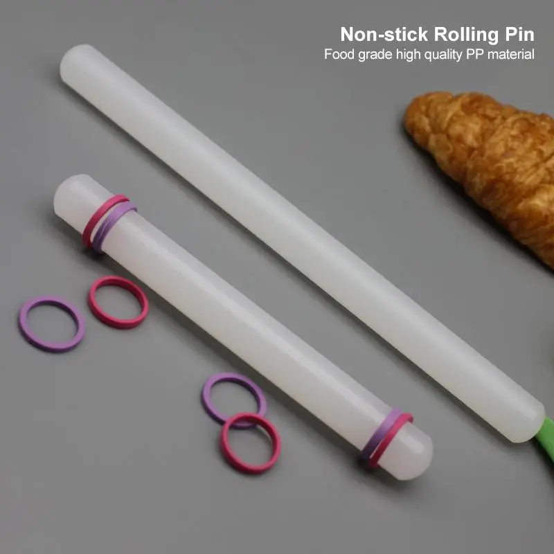 Silicone Dough Mat & Rolling Pin Set, 2 Counts/set Including 1 Count Dough Mat & 1 Count Rolling Pin, Kitchen Baking Utensils for Cookies & Pasta 6
