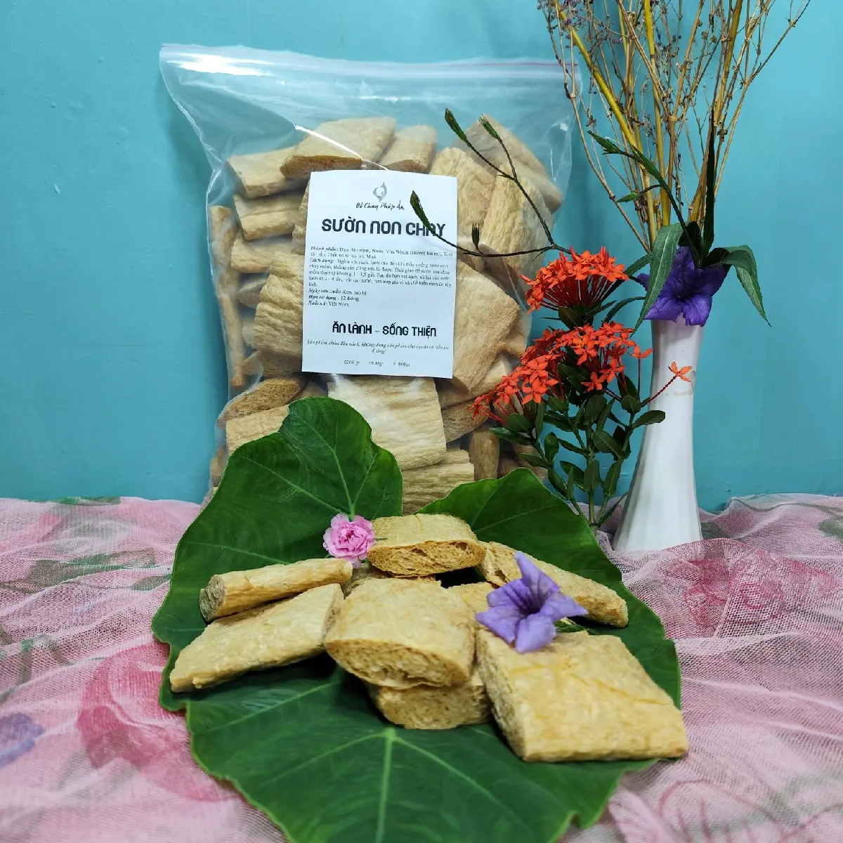 Tặng thêm 100gr Sườn Chay Pháp Ấn 1 kg,chiên, nướng, lẩu