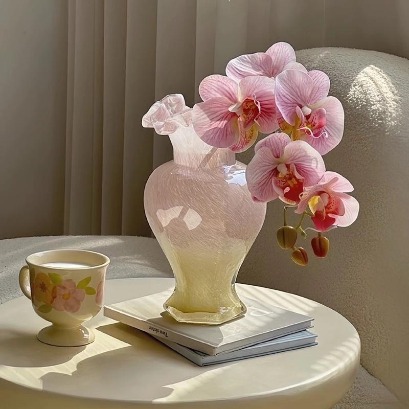 Lọ hoa thuỷ tinh màu cổ xoè ( đủ màu )