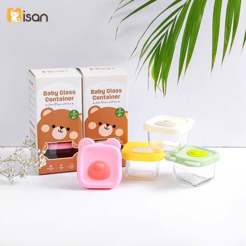   CÓ CHIA VẠCH  Cốc Thủy Tinh Misan Hũ Thuỷ Tinh Cốc Nấu Cháo Hộp Trữ Đông Đồ Ăn Dặm Có Vạch Chia Đựng Thức Ăn Cho Bé nắp Silicone 